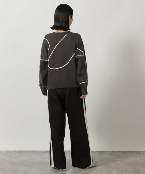 かぉ　＊お取り置き中 テープ刺繍ニットプルオーバー / 289665（ニット/セーター）｜LAKOLE