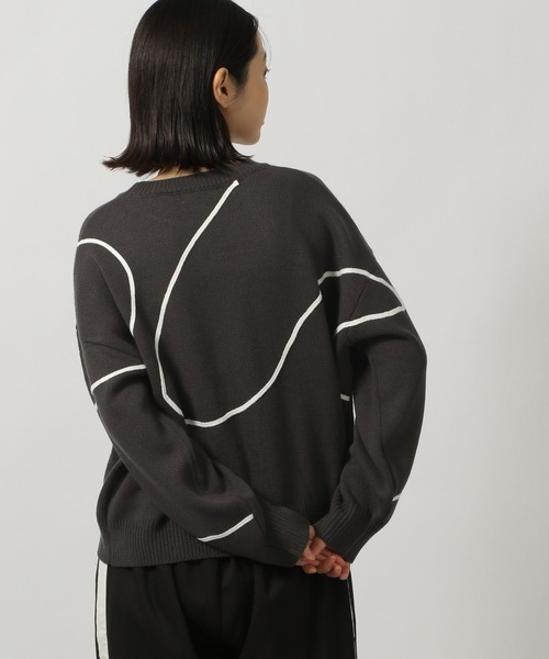 LAKOLE(ラコレ)の「テープ刺繍ニットプルオーバー / 289665(ニット/セーター・レディース・チャコール/アイボリー/ライトグリーン・FREE)」の18枚目の写真