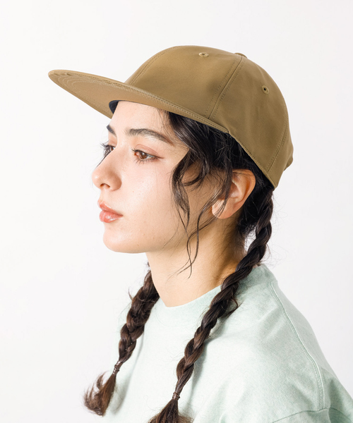 【MASTER&Co./マスターアンドコー 】60/40 クロス別注6パネルNYLON/LEATHER 60.40Cloth BB Cap（キャップ）｜MASTER&Co（マスターアンドコー）