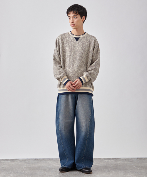 B.C STOCK（ベーセーストック）の「[B.A.C.D] 3Dツイスト バギーデニムパンツ（デニムパンツ・メンズ・ブルー系その他/ブラック・LARGE/MEDIUM）」の22枚目の写真