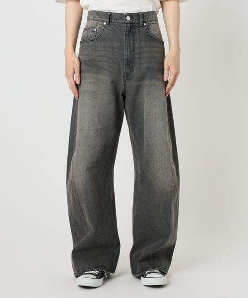 B.C STOCK（ベーセーストック）の「[B.A.C.D] 3Dツイスト バギーデニムパンツ（デニムパンツ・メンズ・ブルー系その他/ブラック・LARGE/MEDIUM）」の17枚目の写真