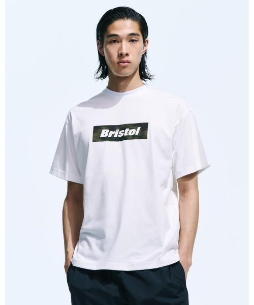 F.C.Real Bristol（エフシーレアルブリストル）の「SPEED CAMO BOX LOGO TEE（Tシャツ/カットソー・メンズ・ホワイト/ブラック・SMALL/MEDIUM/LARGE/X-LARGE）」の3枚目の写真