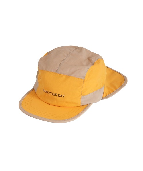 MAKE YOUR DAY（メイクユアデイ）の「日よけ付きジェットキャップ（キャップ・キッズ・オレンジ/ネイビー/ピンク・L/M/S）」の3枚目の写真