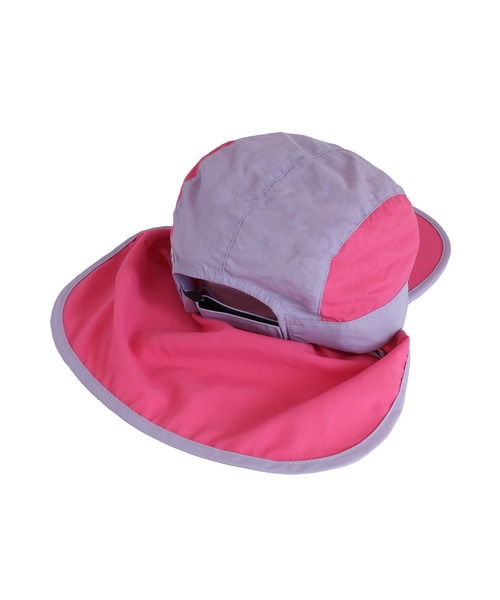 MAKE YOUR DAY（メイクユアデイ）の「日よけ付きジェットキャップ（キャップ・キッズ・オレンジ/ネイビー/ピンク・L/M/S）」の13枚目の写真