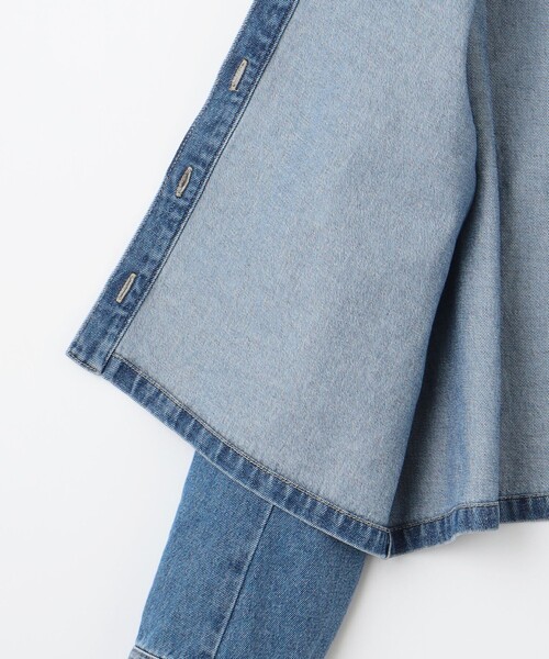23区(ニジュウサンク)の「【SLOW/一部店舗限定】LIGHT DENIM ジャケット(デニムジャケット・レディース・スカイブルー系/ダルブルー系・38)」の14枚目の写真