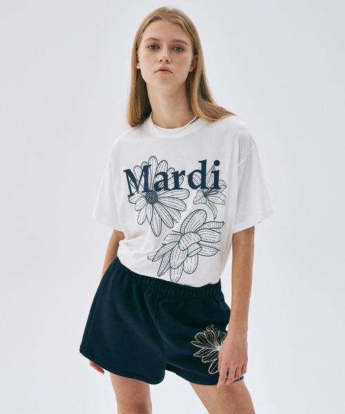 TSHIRT TRIPLE FLOWER（Tシャツ/カットソー）｜Mardi Mercredi