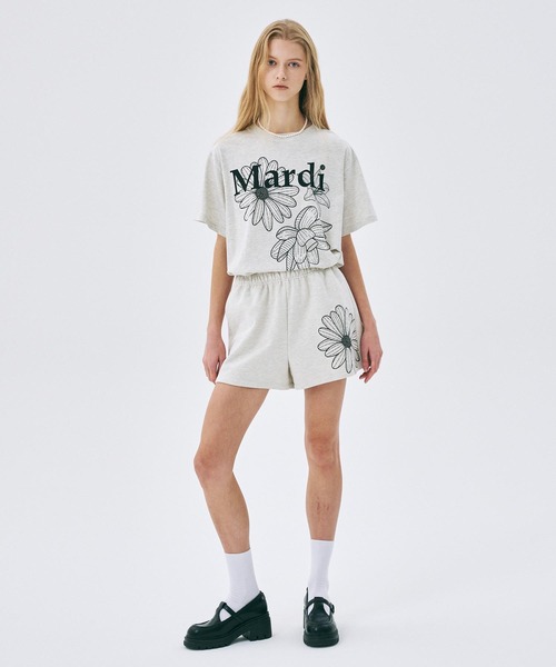 TSHIRT TRIPLE FLOWER（Tシャツ/カットソー）｜Mardi Mercredi