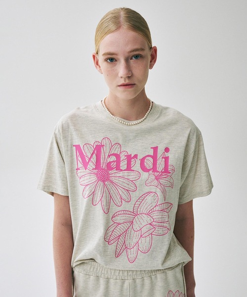 TSHIRT TRIPLE FLOWER（Tシャツ/カットソー）｜Mardi Mercredi