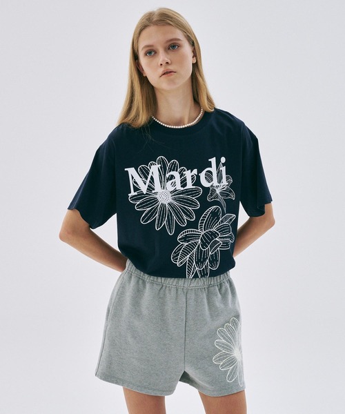 大人気 Mardi Mercredi ショーツセット（Tシャツ＋ショーツ） TSHIRT DDANJI（Tシャツ/カットソー）｜Mardi Mercredi（マルディ