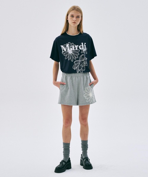 TSHIRT TRIPLE FLOWER（Tシャツ/カットソー）｜Mardi Mercredi
