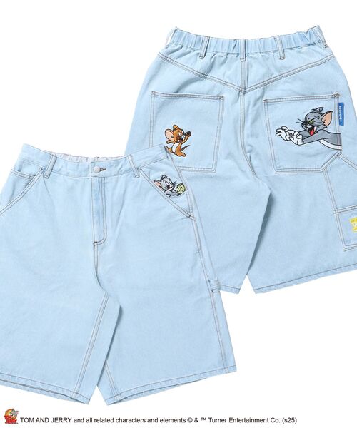 SEQUENZ（シークエンズ）】TJ CHARACTER DENIM SHORTS / トムと