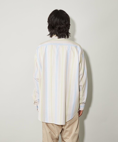 CITEN（シテン）の「＜CITEN＞ストライプオーバーシャツ（シャツ/ブラウス・メンズ・イエロー・S/M/L）」の12枚目の写真