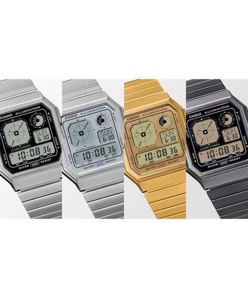 CASIO（カシオ）の「CASIO CLASSIC / A130WE-1AJF（デジタル腕時計・メンズ・ブラック×シルバー・FREE）」の5枚目の写真