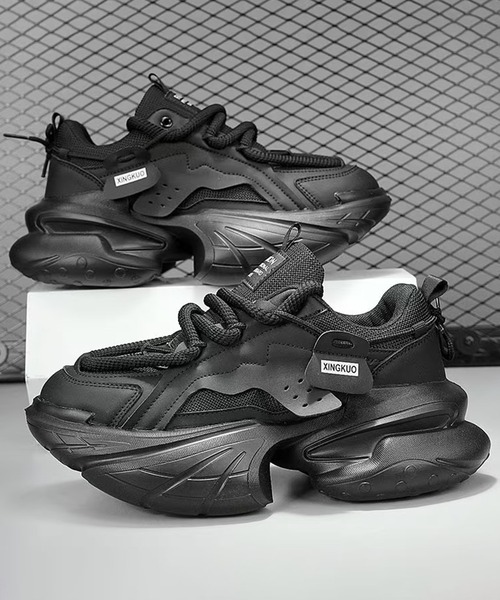 CALIFORNIA OUTFITTERS（カリフォルニア アウトフィッターズ）の「3-2A77 厚底 ボリューム ダッドシューズ（スニーカー・メンズ・ブラック・44/40/42）」の6枚目の写真