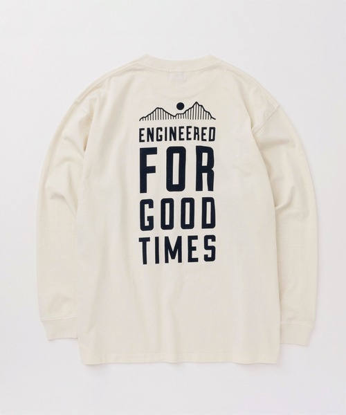KAVU(カブー)の「KAVU/カブー Good Time Tee (Pigment)/グットタイムロゴティー(Tシャツ/カットソー・メンズ・アイボリー/ライトグレー/ネイビー・LARGE/X-LARGE/MEDIUM)」の8枚目の写真