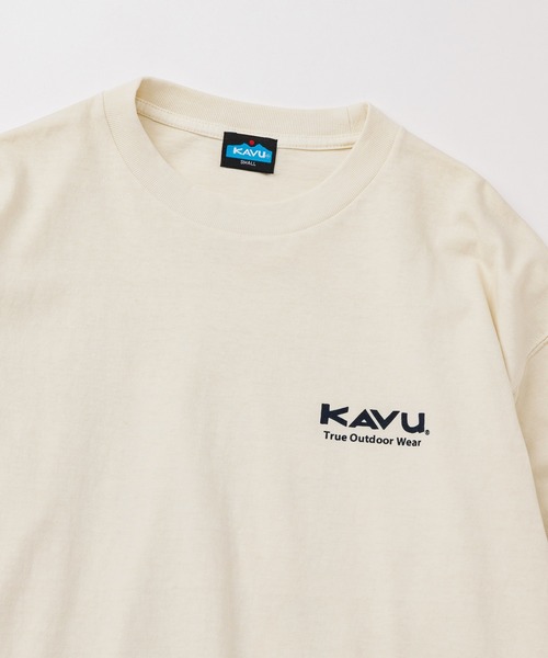 KAVU(カブー)の「KAVU/カブー Good Time Tee (Pigment)/グットタイムロゴティー(Tシャツ/カットソー・メンズ・アイボリー/ライトグレー/ネイビー・LARGE/X-LARGE/MEDIUM)」の10枚目の写真