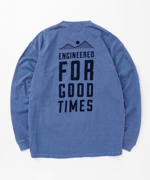 KAVU(カブー)の「KAVU/カブー Good Time Tee (Pigment)/グットタイムロゴティー(Tシャツ/カットソー・メンズ・アイボリー/ライトグレー/ネイビー・LARGE/X-LARGE/MEDIUM)」の13枚目の写真