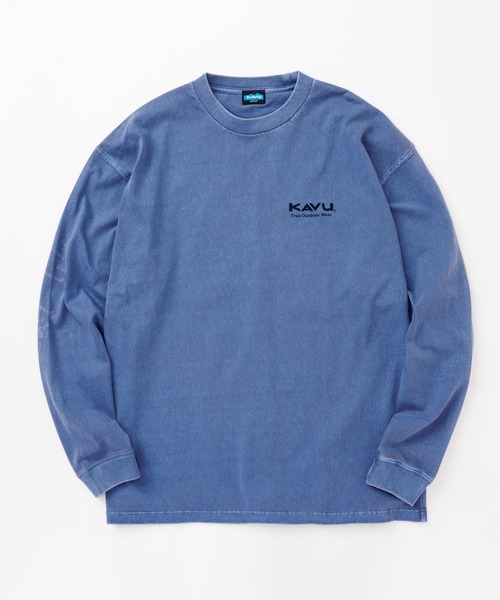 KAVU(カブー)の「KAVU/カブー Good Time Tee (Pigment)/グットタイムロゴティー(Tシャツ/カットソー・メンズ・アイボリー/ライトグレー/ネイビー・LARGE/X-LARGE/MEDIUM)」の14枚目の写真