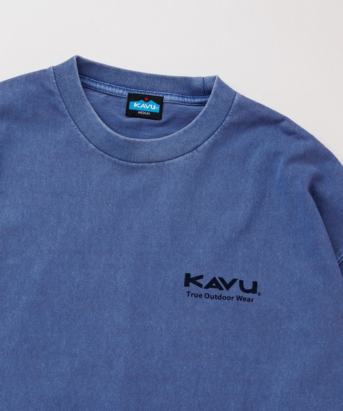 KAVU(カブー)の「KAVU/カブー Good Time Tee (Pigment)/グットタイムロゴティー(Tシャツ/カットソー・メンズ・アイボリー/ライトグレー/ネイビー・LARGE/X-LARGE/MEDIUM)」の15枚目の写真