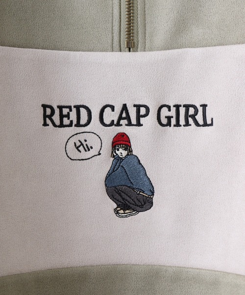 Red Cap Girl（レッドキャプガール）の「RED CAP GIRL カットスウェードHALFZIP（スウェット・メンズ・グレー系2/ブルー/ミント/グレー系1・M/L/LL）」の8枚目の写真