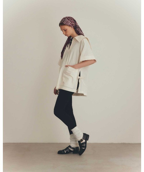THE SHINZONE(ザ シンゾーン)の「THE SHINZONE KNIT GEORGETTE LEGGINGS 25SMSPA11(レギンス/スパッツ・レディース・ブラック・SMALL/MEDIUM)」の6枚目の写真