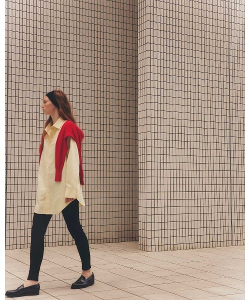 THE SHINZONE(ザ シンゾーン)の「THE SHINZONE KNIT GEORGETTE LEGGINGS 25SMSPA11(レギンス/スパッツ・レディース・ブラック・SMALL/MEDIUM)」の7枚目の写真