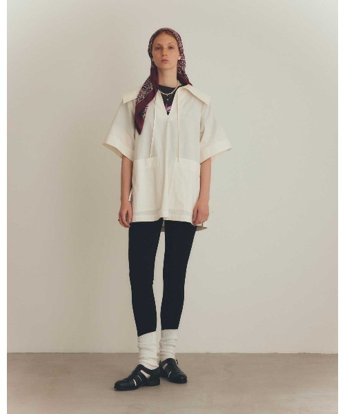 THE SHINZONE(ザ シンゾーン)の「THE SHINZONE KNIT GEORGETTE LEGGINGS 25SMSPA11(レギンス/スパッツ・レディース・ブラック・SMALL/MEDIUM)」の5枚目の写真