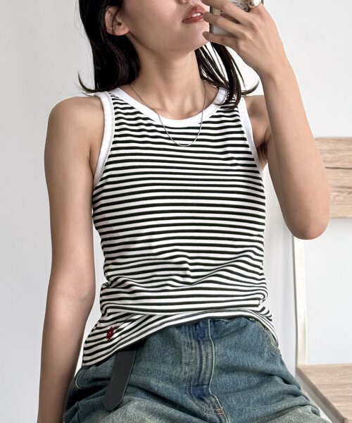 CPCM(シーピーシーエム)の「アメスリタンク(タンクトップ・レディース・ブラック/ブラウン/ホワイト/ブラック系その他・FREE)」の3枚目の写真