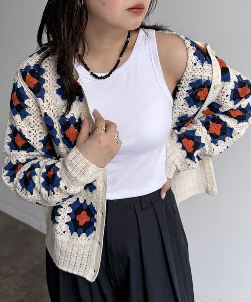 CPCM(シーピーシーエム)の「アメスリタンク(タンクトップ・レディース・ブラック/ブラウン/ホワイト/ブラック系その他・FREE)」の1枚目の写真