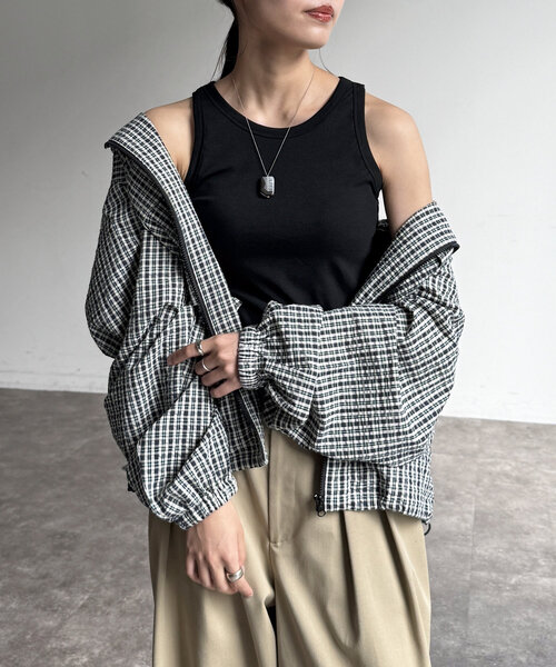 CPCM(シーピーシーエム)の「アメスリタンク(タンクトップ・レディース・ブラック/ブラウン/ホワイト/ブラック系その他・FREE)」の7枚目の写真