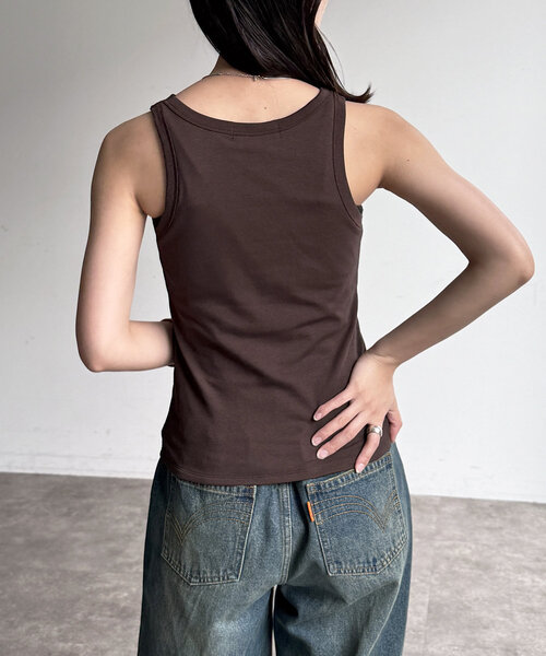 CPCM(シーピーシーエム)の「アメスリタンク(タンクトップ・レディース・ブラック/ブラウン/ホワイト/ブラック系その他・FREE)」の11枚目の写真