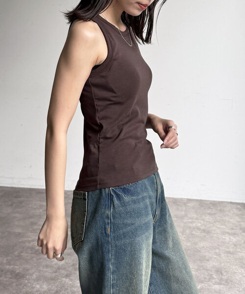 CPCM(シーピーシーエム)の「アメスリタンク(タンクトップ・レディース・ブラック/ブラウン/ホワイト/ブラック系その他・FREE)」の12枚目の写真