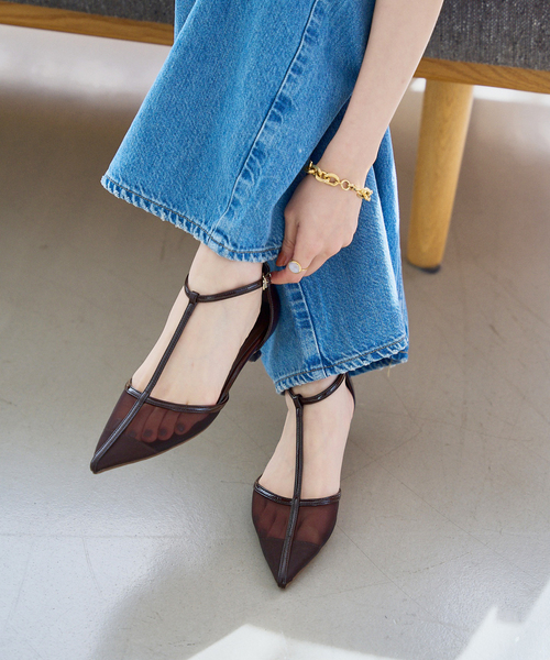 ▽ LE TALON ルタロン 3.5cmTストラップシアーパンプス 追加》3.5cmTストラップシアーパンプス（パンプス）｜LE TALON