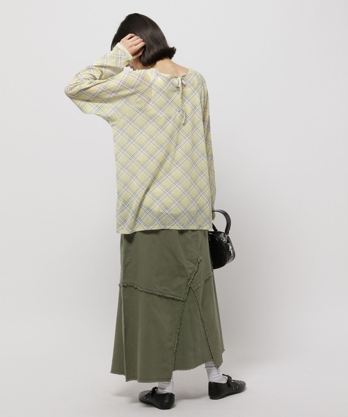 niko and...(ニコアンド)の「2WAYメッシュプルオーバー(Tシャツ/カットソー・レディース・イエロー/クリーム/ブルー/オフホワイト・FREE)」の11枚目の写真