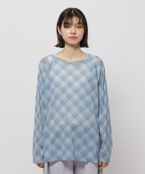 niko and...(ニコアンド)の「2WAYメッシュプルオーバー(Tシャツ/カットソー・レディース・イエロー/クリーム/ブルー/オフホワイト・FREE)」の19枚目の写真