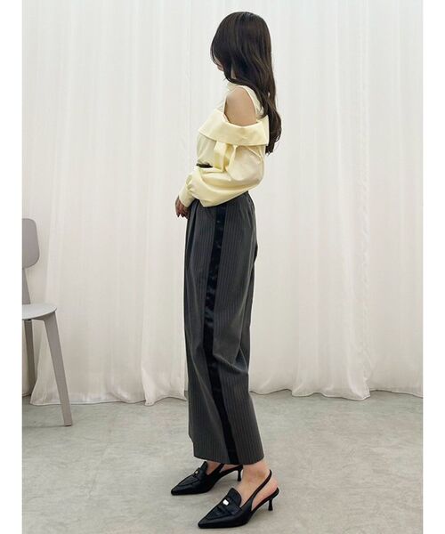 MERCURYDUO（マーキュリーデュオ）の「ピンストライプコルセットタックパンツ（その他パンツ・レディース・ライトグレー/チャコールグレー・SMALL/MEDIUM）」の11枚目の写真