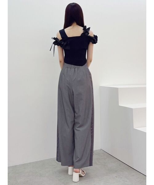 MERCURYDUO（マーキュリーデュオ）の「ピンストライプコルセットタックパンツ（その他パンツ・レディース・ライトグレー/チャコールグレー・SMALL/MEDIUM）」の17枚目の写真