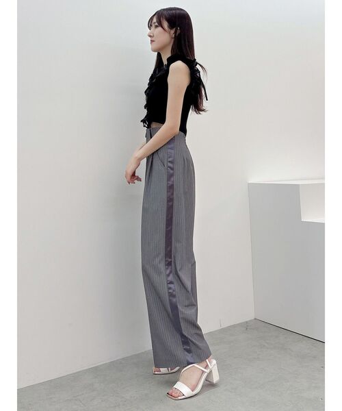 MERCURYDUO（マーキュリーデュオ）の「ピンストライプコルセットタックパンツ（その他パンツ・レディース・ライトグレー/チャコールグレー・SMALL/MEDIUM）」の20枚目の写真