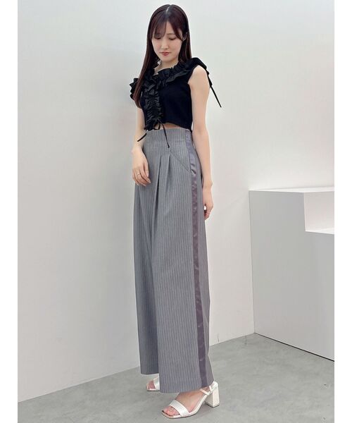 MERCURYDUO（マーキュリーデュオ）の「ピンストライプコルセットタックパンツ（その他パンツ・レディース・ライトグレー/チャコールグレー・SMALL/MEDIUM）」の21枚目の写真