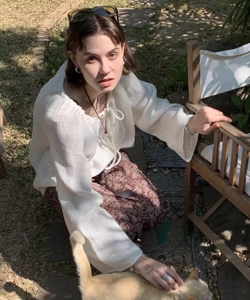 LONSLAN(ロンスラン)の「【LONSLAN】ペイズリー柄リラックスパンツ LONW25s015(その他パンツ・レディース・ブラウン/ブラック・L/M/S)」の18枚目の写真