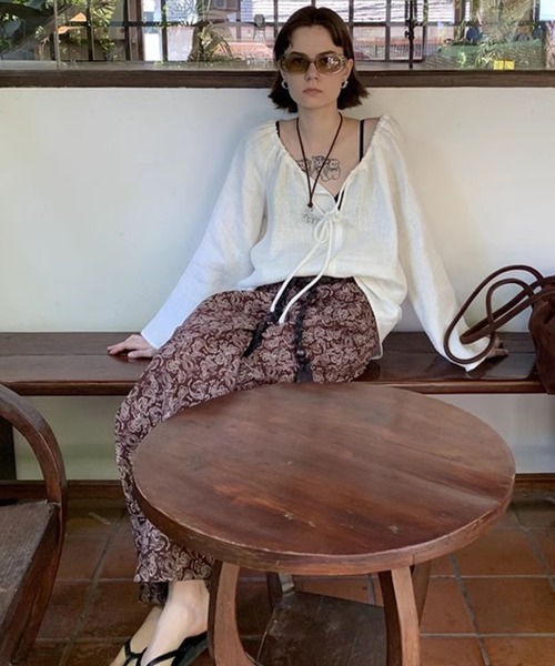 LONSLAN(ロンスラン)の「【LONSLAN】ペイズリー柄リラックスパンツ LONW25s015(その他パンツ・レディース・ブラウン/ブラック・L/M/S)」の19枚目の写真
