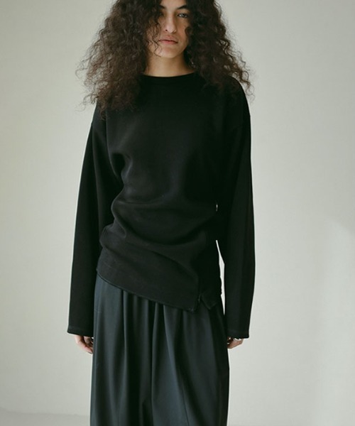 ETRE TOKYO（エトレトウキョウ）の「ダブルフェイスデザインプルオーバー（Tシャツ/カットソー・レディース・グレー/ブラック/アイボリー・FREE）」の3枚目の写真