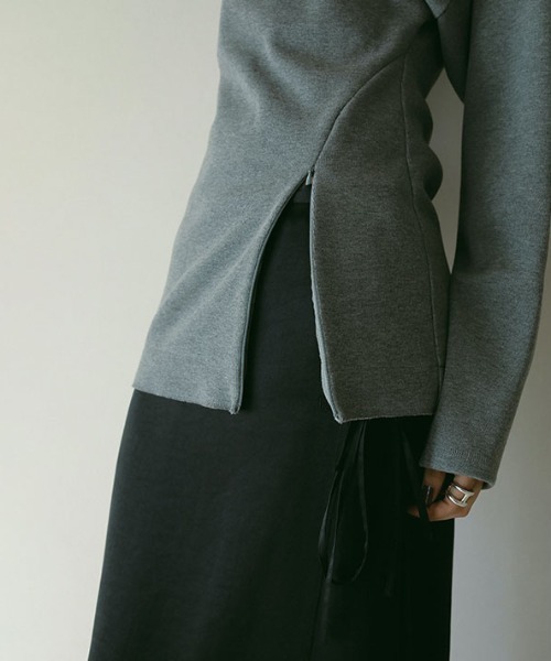 ETRE TOKYO ダブルフェイスデザインプルオーバー F ブラック セール】ダブルフェイスデザインプルオーバー（Tシャツ/カットソー