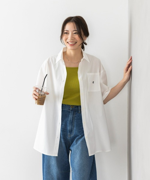 Champion（チャンピオン）の「＜champion/UNDOVE＞【UVカット/イージーケア/接触冷感ウォッシャブル/しわになりにくい/シャツ/サマーシャツ/衿シャツ/チャンピオン/お手軽シャツイージーケアシャツ（シャツ/ブラウス・レディース・ブルー系その他/イエロー/ホワイト・MEDIUM/LARGE/X-LARGE）」の11枚目の写真