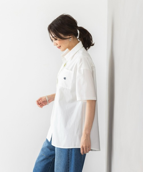 Champion（チャンピオン）の「＜champion/UNDOVE＞【UVカット/イージーケア/接触冷感ウォッシャブル/しわになりにくい/シャツ/サマーシャツ/衿シャツ/チャンピオン/お手軽シャツイージーケアシャツ（シャツ/ブラウス・レディース・ブルー系その他/イエロー/ホワイト・MEDIUM/LARGE/X-LARGE）」の19枚目の写真