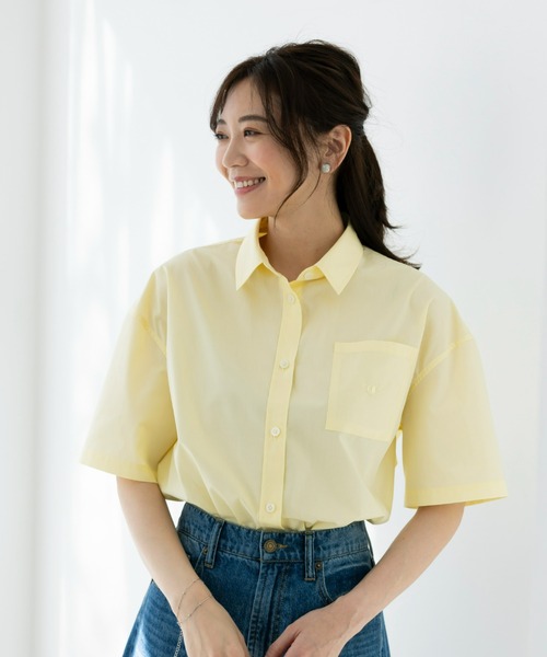 Champion（チャンピオン）の「＜champion/UNDOVE＞【UVカット/イージーケア/接触冷感ウォッシャブル/しわになりにくい/シャツ/サマーシャツ/衿シャツ/チャンピオン/お手軽シャツイージーケアシャツ（シャツ/ブラウス・レディース・ブルー系その他/イエロー/ホワイト・MEDIUM/LARGE/X-LARGE）」の21枚目の写真