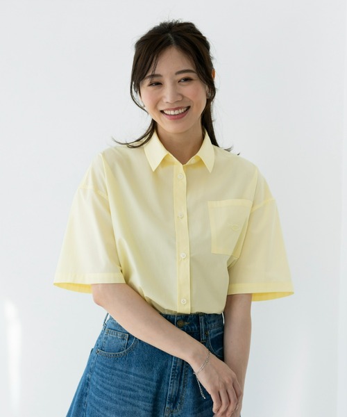 Champion（チャンピオン）の「＜champion/UNDOVE＞【UVカット/イージーケア/接触冷感ウォッシャブル/しわになりにくい/シャツ/サマーシャツ/衿シャツ/チャンピオン/お手軽シャツイージーケアシャツ（シャツ/ブラウス・レディース・ブルー系その他/イエロー/ホワイト・MEDIUM/LARGE/X-LARGE）」の12枚目の写真