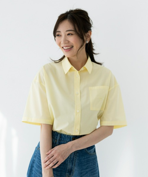 Champion（チャンピオン）の「＜champion/UNDOVE＞【UVカット/イージーケア/接触冷感ウォッシャブル/しわになりにくい/シャツ/サマーシャツ/衿シャツ/チャンピオン/お手軽シャツイージーケアシャツ（シャツ/ブラウス・レディース・ブルー系その他/イエロー/ホワイト・MEDIUM/LARGE/X-LARGE）」の13枚目の写真