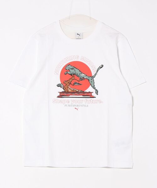PUMA tシャツ プーマ GRAPHICS RUNNING イラストレーション T