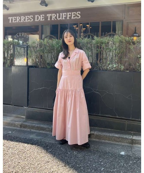 セール】ウエストリボンシャツワンピース（ワンピース）｜COEL（コエル